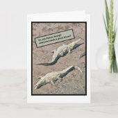 Carte Crocodiles/ Amitié & Soutien Avec Humour (Devant)