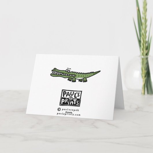Carte crocopile (Dos)
