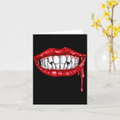 Carte Crocs de vampire pour hommes TH lèvres Halloween C (Fleur jaune)