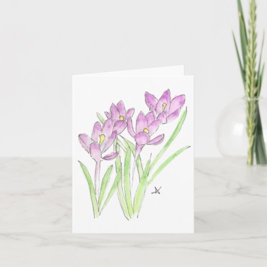 Carte crocus (Devant)
