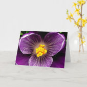 CARTE CROCUS DE POURPRE DE TGK (Fleur jaune)