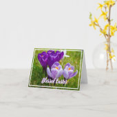 Carte Crocus de printemps (Fleur jaune)