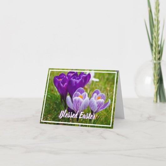 Carte Crocus de printemps (Devant)