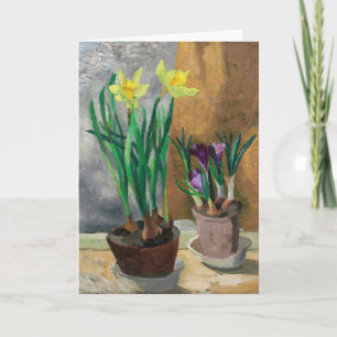 Carte Crocus et Daffodils dans les pots   Christopher Wo