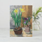 Carte Crocus et Daffodils dans les pots | Christopher Wo (Debout devant)