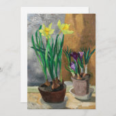 Carte Crocus et Daffodils dans les pots | Christopher Wo (Devant / Derrière)