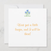 Carte Crocus Flower on White Flat Card (Dos)