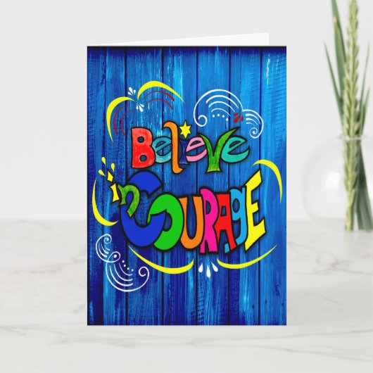 Carte Croire au courage (Devant)