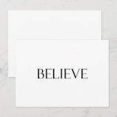 Carte Croire Citations Inspirational Faith Citation (Devant / Derrière)