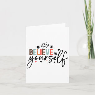 Carte Croire En Vous-Même Message Positif Motivation Fem