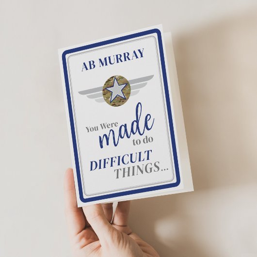 Carte Croire Formation de base de l'armée de l'air BMT M