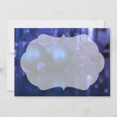 Carte Croire la typographie avec des ornements bleus et  (Dos)