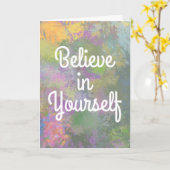 Carte Crois en toi-même (Fleur jaune)