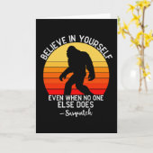Carte Crois en toi-même | Bigfoot Retro (Fleur jaune)