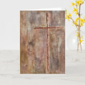 Carte croisée, carte religieuse, carte de sympathi (Fleur jaune)