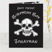 Carte croisée de pirates noirs (Fleur jaune)