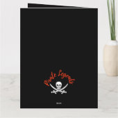 Carte croisée de pirates noirs (Dos)