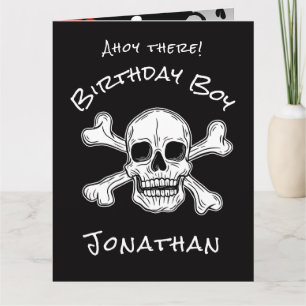 Carte croisée de pirates noirs