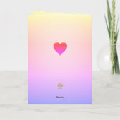 Carte croisée florale (Dos)