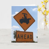 Carte Croisement de golf (Fleur jaune)