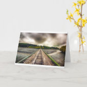 Carte Croisement de pont - lac Tekapo Nouvelle Zélande : (Fleur jaune)