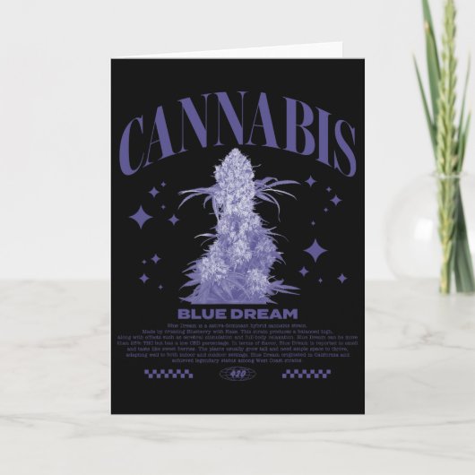 Carte Croisements de Sativa de Noël Blue Dream (Devant)