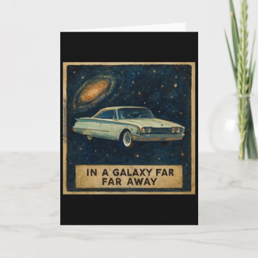 Carte Croiseur Rétro dans l'Espace Profond (Devant)