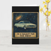Carte Croiseur Rétro dans l'Espace Profond (Fleur jaune)