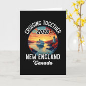 Carte Croisière Canada Nouvelle-Angleterre (Fleur jaune)