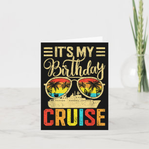 Carte Croisière d'anniversaire 2025 Jeu de jumelage fami