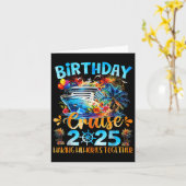 Carte Croisière d'anniversaire 2025 Rassembler les souve (Fleur jaune)