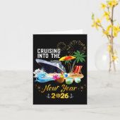 Carte Croisière dans la nouvelle année 2026 (Fleur jaune)