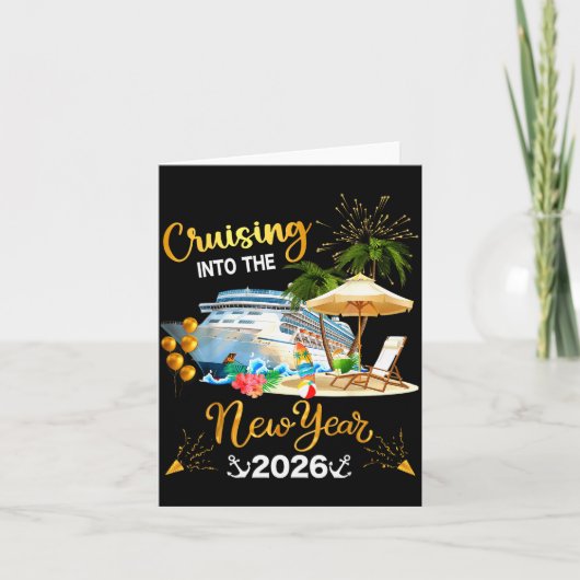 Carte Croisière dans la nouvelle année 2026 (Devant)