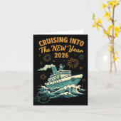 Carte Croisière dans l'aventure de la nouvelle année 202 (Fleur jaune)