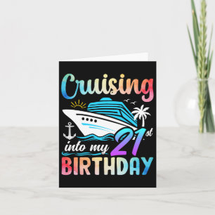 Carte Croisière Dans Mon 21E Anniversaire 21 Ans Anniver