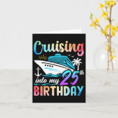 Carte Croisière Dans Mon 25E Anniversaire 25 Ans Anniver (Fleur jaune)