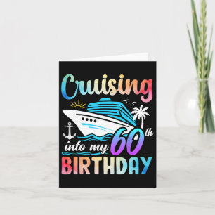 Carte Croisière Dans Mon 60e Anniversaire 60 Anniversair