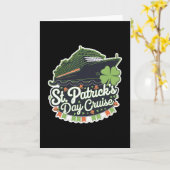 Carte Croisière de la Saint-Patrick Croisière sur un nav (Fleur jaune)