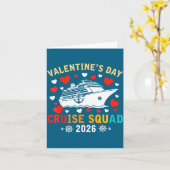 Carte Croisière de la Saint-Valentin Équipage 2026 Navir (Fleur jaune)