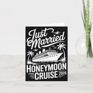 Carte Croisière de lune de miel mariée 2026 Marié tropic
