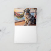 Carte Croisière de Noël du berger australien : Pawsome (Intérieur)