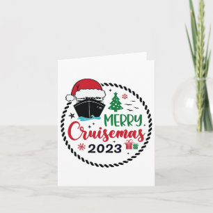 Carte Croisière de Noël en famille 2023 Merry Cruisemas