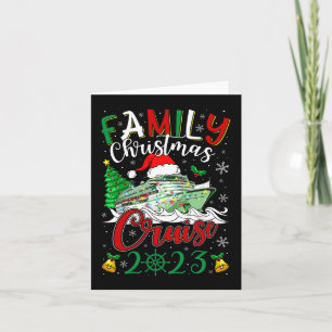 Carte Croisière de Noël en famille 2023 Merry Cruisemas
