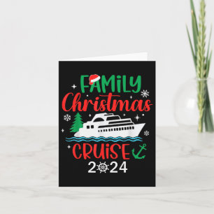 Carte Croisière de Noël en famille 2024 Funny Boat Trip