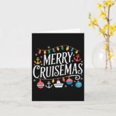 Carte Croisière de Noël S Croisière en famille (Fleur jaune)