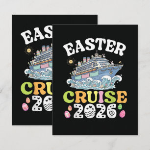Carte Croisière de Pâques 2026 Vacances Navire de Lapin