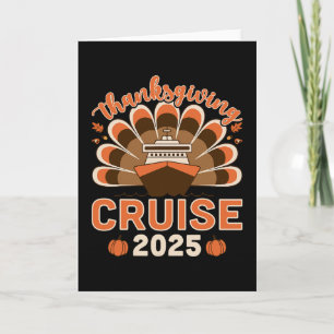 Carte Croisière de Thanksgiving 2025 - Croisière de vaca