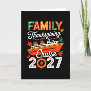 Carte Croisière de Thanksgiving en famille 2027 Voyage B