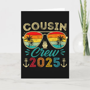 Carte Croisière des cousins 2025 Groupe familial assorti