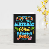 Carte Croisière d'été de l'équipage d'Aruba 2025 Gr d'ét (Fleur jaune)